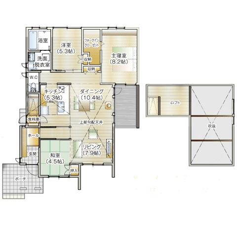 Floor plan. 29,800,000 yen, 3LDK, Land area 587.68 sq m , Building area 90.75 sq m