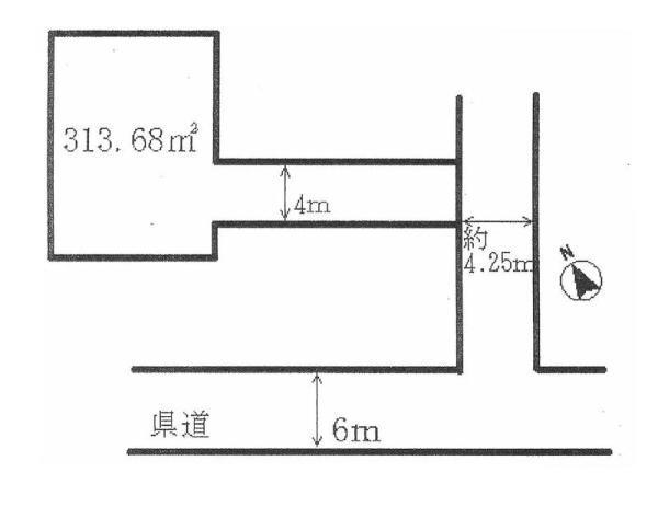 Compartment figure. Land price 7 million yen, Land area 313.68 sq m
