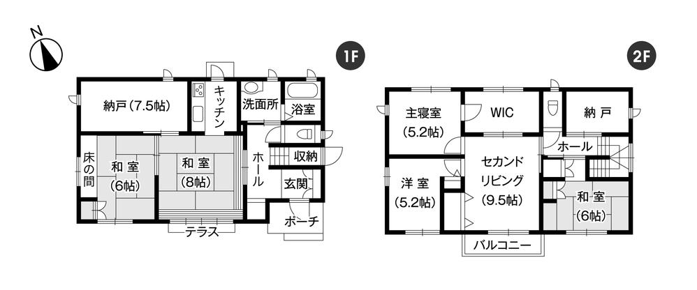 Floor plan. 31,800,000 yen, 6K + 3S (storeroom), Land area 274.17 sq m , Building area 142.6 sq m