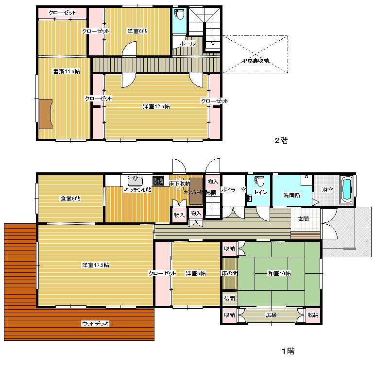 Floor plan. 34 million yen, 5LDK, Land area 912.32 sq m , Building area 193.77 sq m