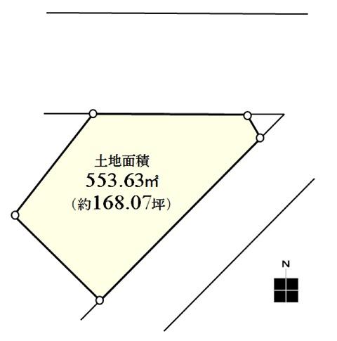 Compartment figure. Land price 34,800,000 yen, Land area 553.63 sq m