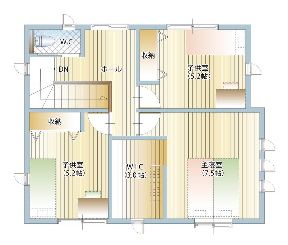 Floor plan. 25,700,000 yen, 3LDK, Land area 145.51 sq m , Building area 94.4 sq m 2F Floor