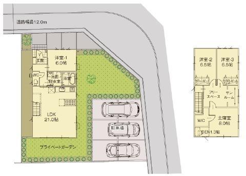 Floor plan. 25,800,000 yen, 4LDK, Land area 215.45 sq m , Building area 117.58 sq m