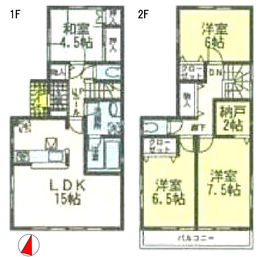 Floor plan. 16,900,000 yen, 4LDK + S (storeroom), Land area 250.75 sq m , Building area 96.79 sq m