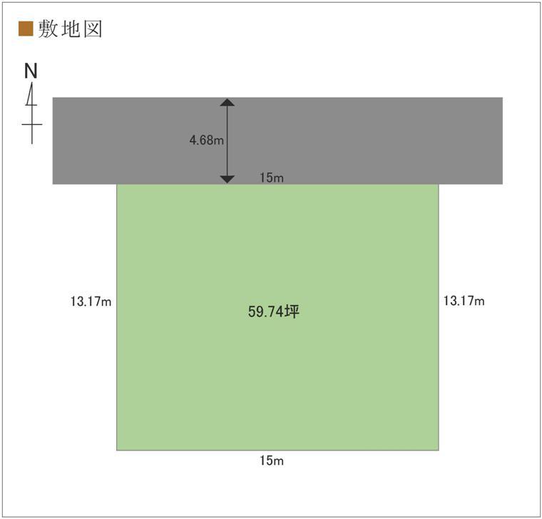 Compartment figure. 22,800,000 yen, 4LDK, Land area 197.49 sq m , Building area 106.61 sq m