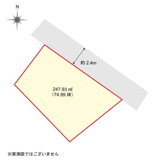 Compartment figure. Land price 10 million yen, Land area 247.93 sq m