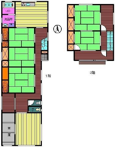 Floor plan. 17,670,000 yen, 6DK, Land area 254.13 sq m , Building area 165.61 sq m