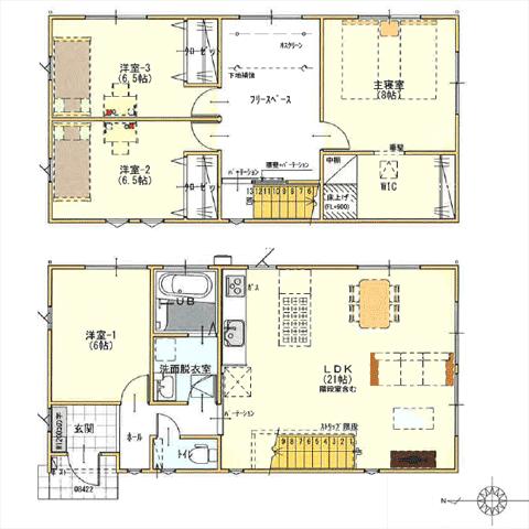 Floor plan. 26,900,000 yen, 4LDK, Land area 172 sq m , Building area 118.41 sq m
