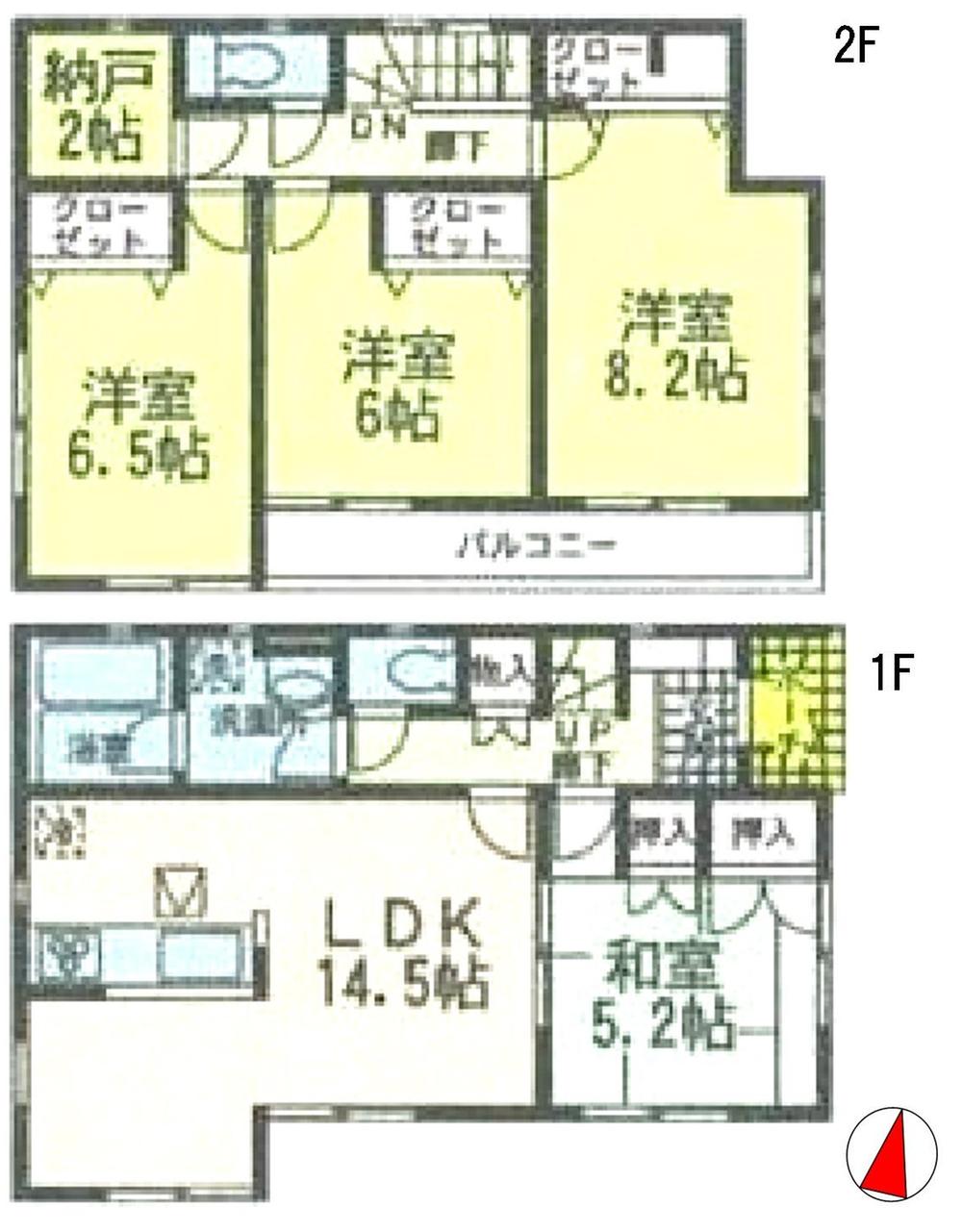 Floor plan. 21.9 million yen, 4LDK, Land area 164.37 sq m , Building area 98.82 sq m