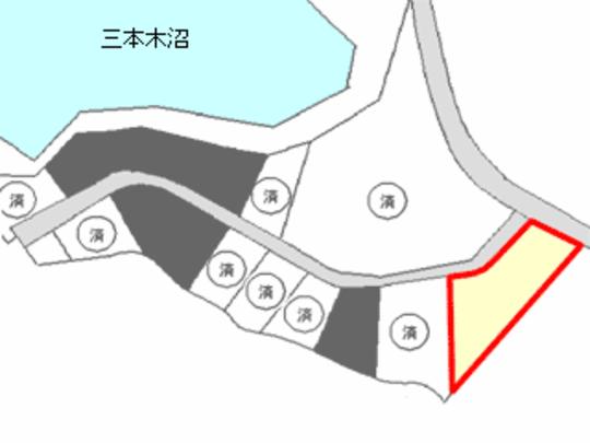 Compartment figure. Land price 14.1 million yen, Land area 3,283 sq m