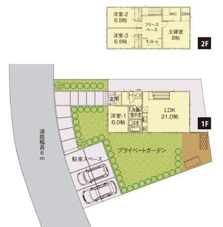 Floor plan. 16,900,000 yen, 4LDK, Land area 260.22 sq m , Building area 117.58 sq m