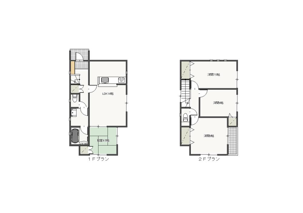 Floor plan. 18,800,000 yen, 4LDK, Land area 144.99 sq m , Building area 90.31 sq m