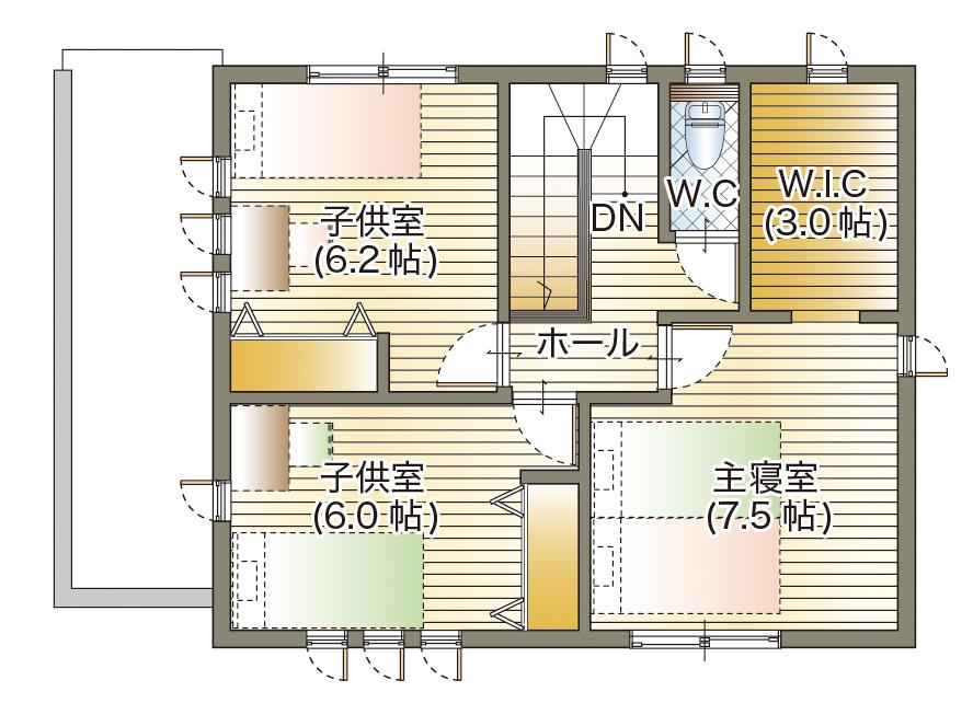 Floor plan. 25,400,000 yen, 4LDK, Land area 372.4 sq m , Building area 107.65 sq m 2F Floor