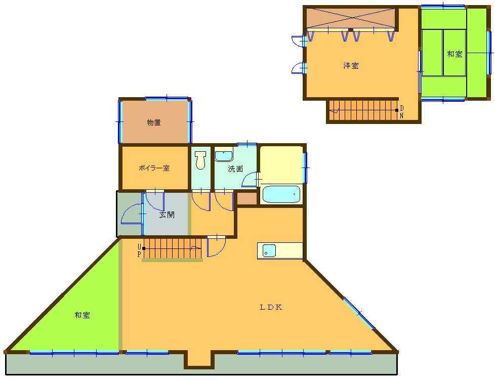 Floor plan. 13.8 million yen, 3LDK, Land area 332.78 sq m , Building area 101.1 sq m