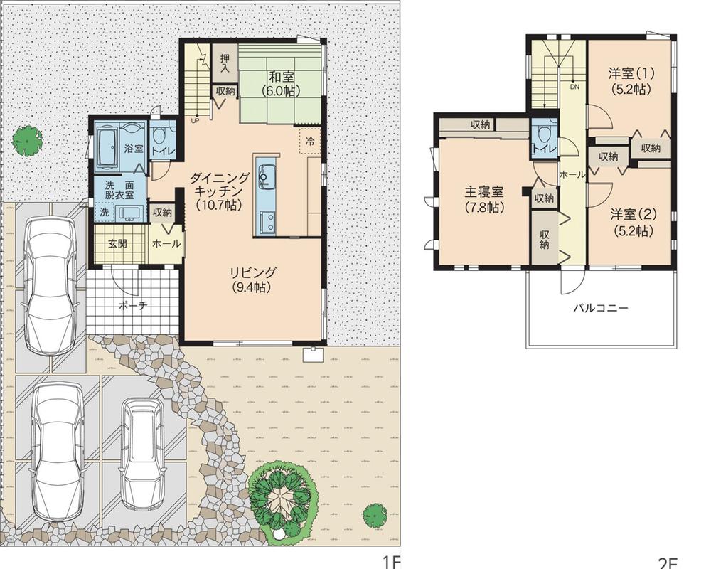 Floor plan. Price 43 million yen, 3LDK+S, Land area 226.77 sq m , Building area 107.22 sq m