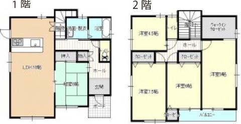 Floor plan. 23.8 million yen, 5LDK, Land area 235.62 sq m , Building area 125.86 sq m