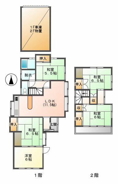 Floor plan. 12 million yen, 4LDK, Land area 181.5 sq m , Building area 100 sq m