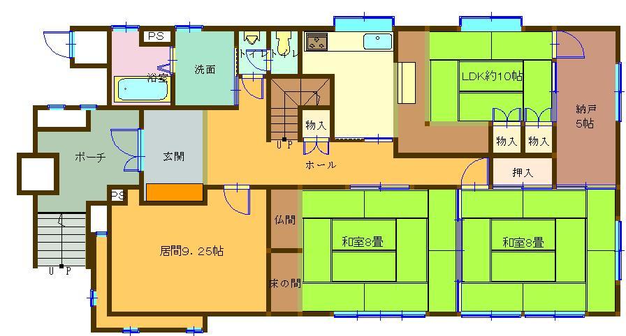 Floor plan. 24,800,000 yen, 9LDK, Land area 795.33 sq m , Building area 547.72 sq m 1F