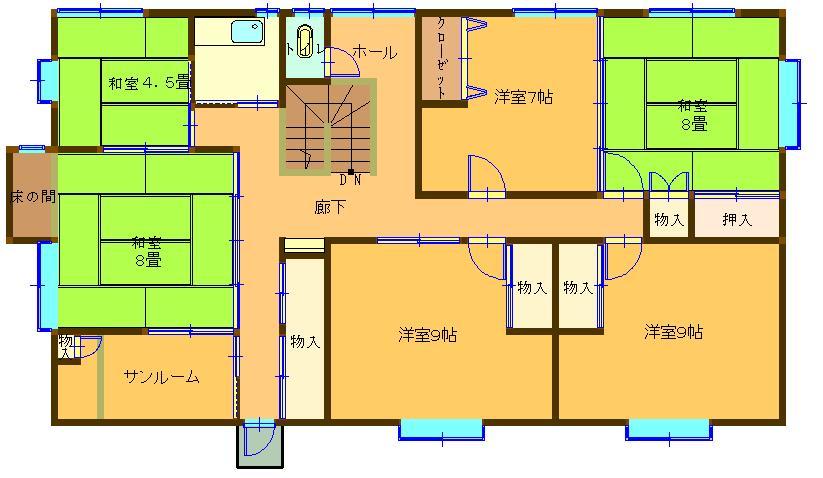 Floor plan. 24,800,000 yen, 9LDK, Land area 795.33 sq m , Building area 547.72 sq m 2F