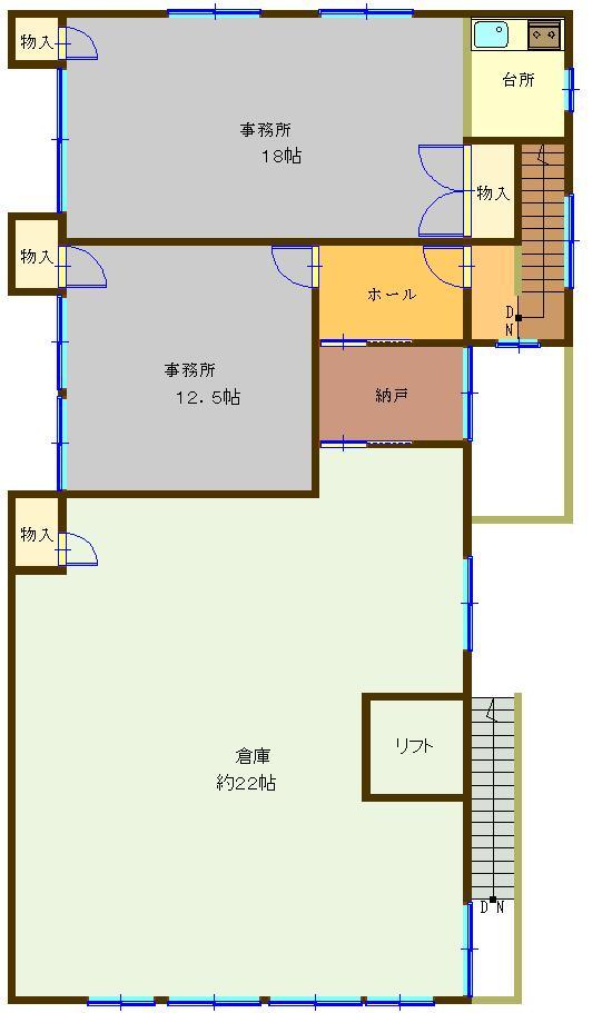 Floor plan. 24,800,000 yen, 9LDK, Land area 795.33 sq m , Building area 547.72 sq m store 2F
