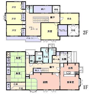 Floor plan. 29.5 million yen, 7LDK, Land area 534.16 sq m , Building area 268.41 sq m