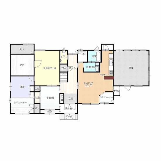 Floor plan. 27,800,000 yen, 7LDK + S (storeroom), Land area 464.59 sq m , Building area 279.16 sq m 1F
