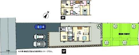 Floor plan. 18.5 million yen, 4LDK, Land area 450.28 sq m , Building area 117.58 sq m