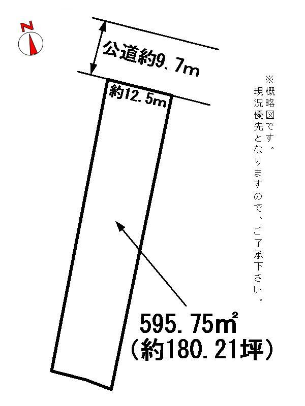 Compartment figure. Land price 21.6 million yen, Land area 595.75 sq m