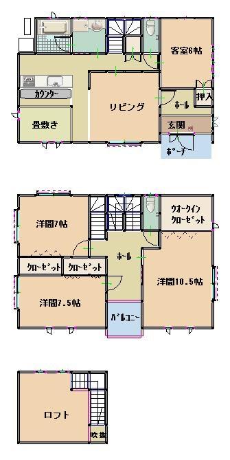 Floor plan. 23.8 million yen, 4LDK + S (storeroom), Land area 337.71 sq m , Building area 132.9 sq m