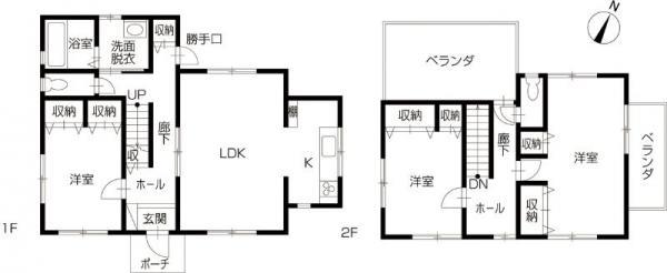 Floor plan. 16.8 million yen, 3LDK, Land area 825.26 sq m , Building area 107.97 sq m