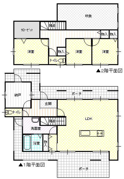 Floor plan. 29,800,000 yen, 4LDK, Land area 251.81 sq m , Building area 108.47 sq m