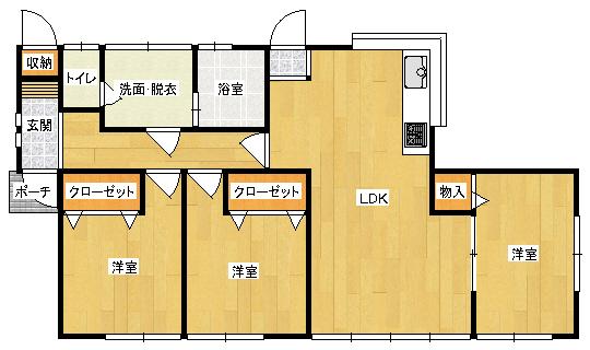 Floor plan. 15.8 million yen, 3LDK, Land area 399.67 sq m , Building area 78.43 sq m