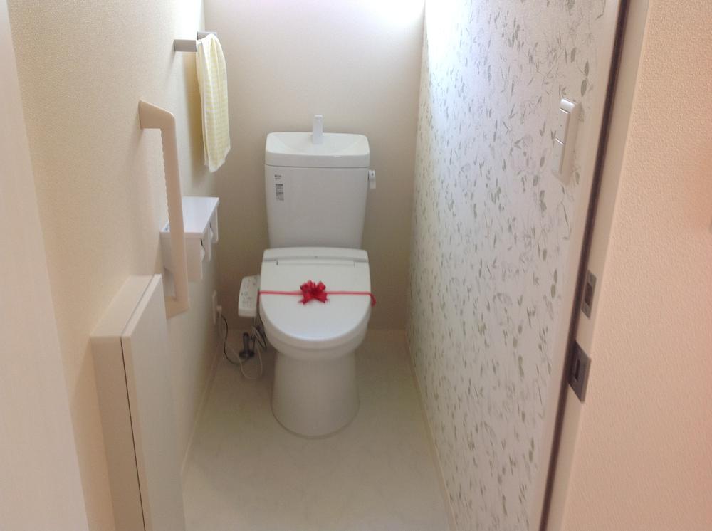 Toilet. Bright toilet