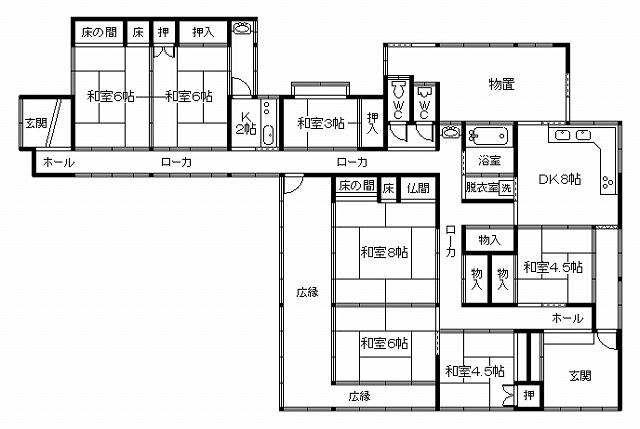 Floor plan. 29.5 million yen, 7DK, Land area 2549.03 sq m , Building area 145.15 sq m