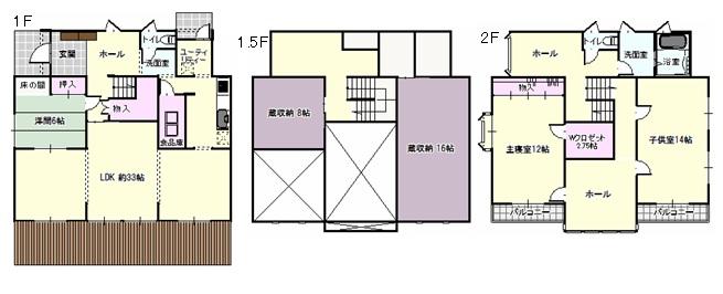 Floor plan. 29,800,000 yen, 3LDK + 2S (storeroom), Land area 776.92 sq m , Building area 193.35 sq m