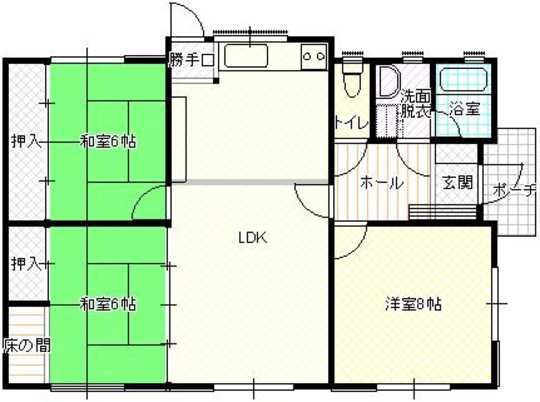 Floor plan. 16.5 million yen, 3LDK, Land area 182.31 sq m , Building area 80.58 sq m