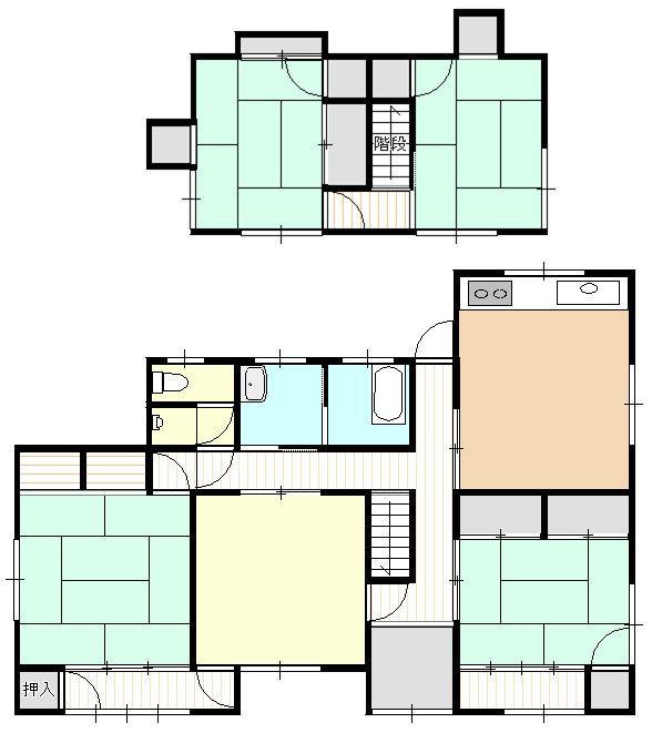 Floor plan. 19,800,000 yen, 5DK, Land area 889.39 sq m , Building area 144.12 sq m