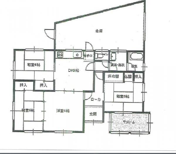 Floor plan. 16.8 million yen, 4DK, Land area 270.13 sq m , Building area 77.84 sq m