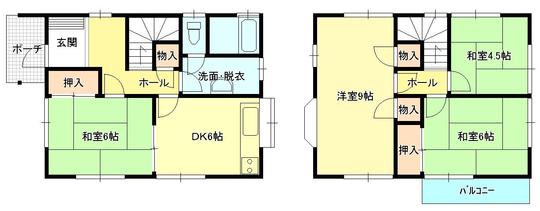 Floor plan. 12 million yen, 4DK, Land area 102.29 sq m , Building area 79.48 sq m