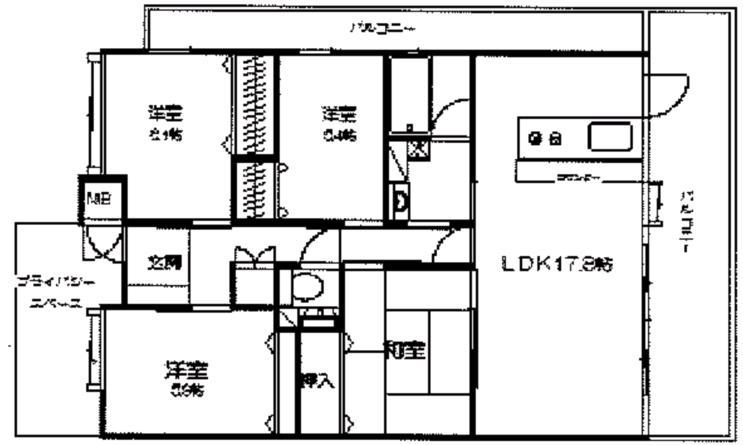 Floor plan. 4LDK, Price 22,800,000 yen, Footprint 84.8 sq m