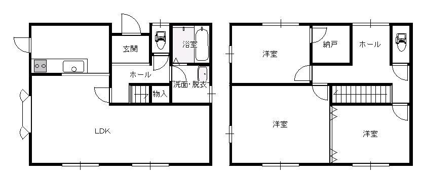 Floor plan. 22,800,000 yen, 3LDK + S (storeroom), Land area 270.43 sq m , Building area 125.01 sq m