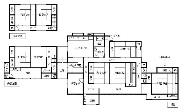 Floor plan. 9.8 million yen, 10LDK, Land area 3761.8 sq m , Building area 153.24 sq m