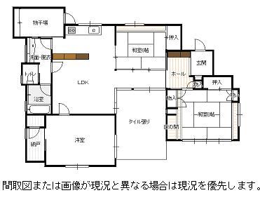 Floor plan. 16.5 million yen, 3LDK, Land area 186.01 sq m , Building area 105.8 sq m