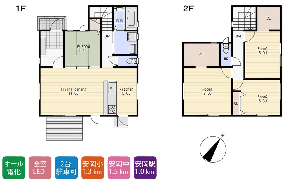 Floor plan. 20.8 million yen, 4LDK + S (storeroom), Land area 153.26 sq m , Building area 102.68 sq m