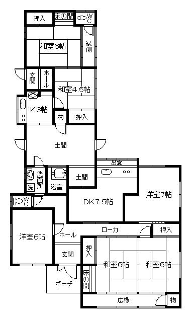 Floor plan. 12.8 million yen, 4DK, Land area 337.1 sq m , Building area 134.97 sq m