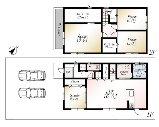 Floor plan. (No. 4 locations), Price 26,800,000 yen, 4LDK, Land area 141.45 sq m , Building area 109.3 sq m