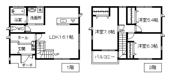 Floor plan. 17.8 million yen, 3LDK, Land area 158.57 sq m , Building area 91.5 sq m