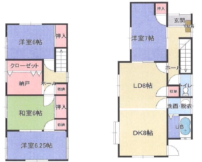 Floor plan. 12 million yen, 4LDK + S (storeroom), Land area 150.87 sq m , Building area 92.74 sq m