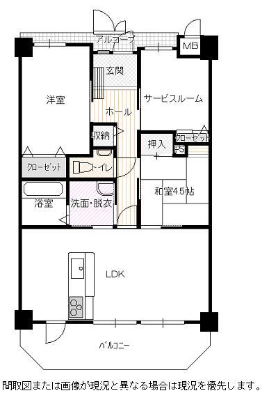 Floor plan. 2LDK + S (storeroom), Price 16.8 million yen, Footprint 72.8 sq m , Balcony area 13.64 sq m