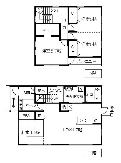 Floor plan. 19,800,000 yen, 4LDK, Land area 163 sq m , Building area 101.02 sq m